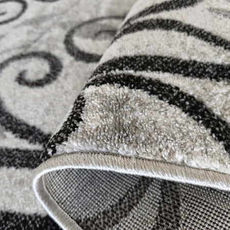 Klasyczny szary dywan do salonu Liście i Kontury Panamero 21 - 200x290 cm