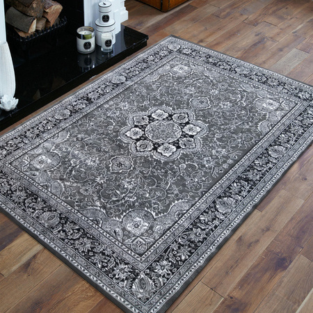 Dywan szary ekskluzywny klasyczny do salonu Exclusive 03 - 240x330 cm