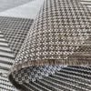 Brązowy dywan sznurkowy zewnętrzny geometryczny ZARA 16 (dwustronny) 120x170 cm