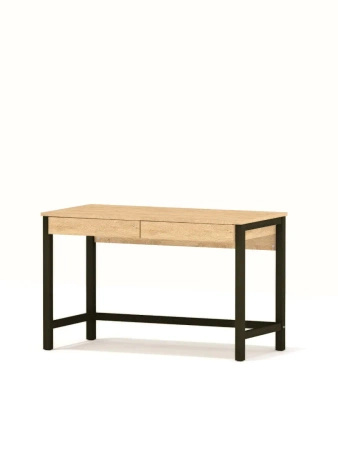 Biurko VERYSIMPL B-MODEL-5 – klasyczne biurko z dwiema szufladami i drewnianym stelażem