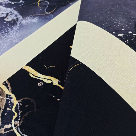 Dywan czarno złoty Marmur nowoczesny BLACK and GOLD 12 - 60x100 cm