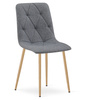 "Krzesło LIBRA - ciemny szary materiał / nogi kolor drewna x 3"