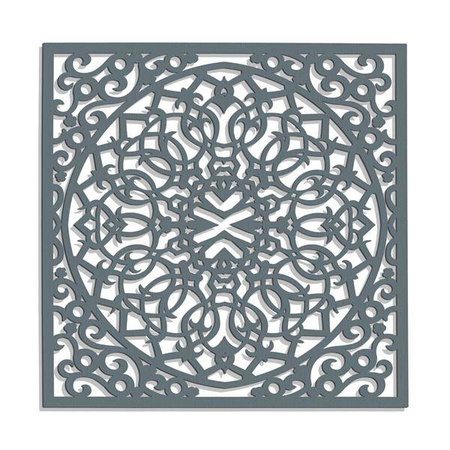 DEKORACYNY PANEL AŻUROWY, STYL MAROKAŃSKI, DEKORACJA ŚCIENNA 3D, ORNAMENT, DYPTYK, CZARNY