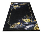 Dywan nowoczesny w liście Rama BLACK and GOLD 01 czarny 80x150 cm