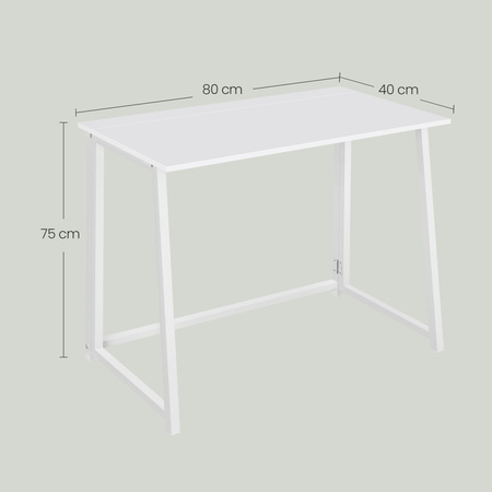 Biurko Komputerowe MAX 1.0 - białe / nogi białe