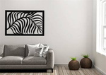 DEKORACYJNY PANEL AŻUROWY, LIŚĆ PALMY, JUNGLE STYLE , DEKORACJA ŚCIENNA 3D, ORNAMENT, CZARNY
