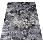 Dywan vintage w kwiaty szary Panamero 16 - 80x150 cm