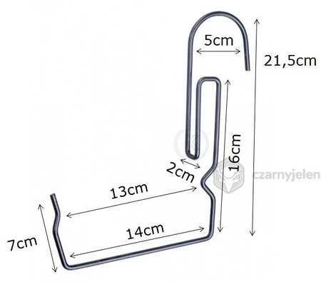 Uchwyt metalowy do skrzynki balkonowej / metalowy hak doniczkowy uniwersalny