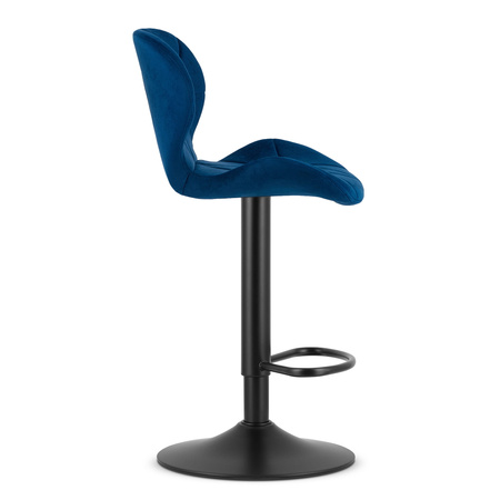 Hoker WEST - aksamit granatowy / baza czarna x 2