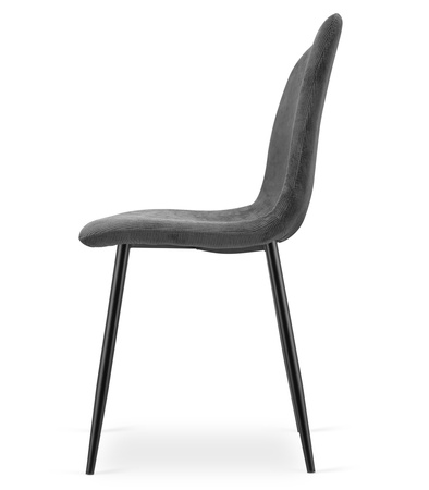 "Krzesło RIFT - szary sztruks / nogi kolor czarny x 1"