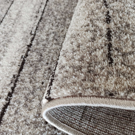 Szary chodnik na metry Panamero 20 – imitacja desek, nowoczesny wzór, szer. 70 cm