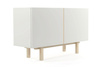 Duża nowoczesna biała komoda skandynawska [75x122x39 cm] KOM-VERYSIMPL2