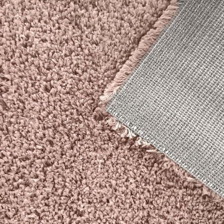 Różowy dywan Shaggy 120x170 / Santo - Puszysty dywan do salonu lub pokoju dziecięcego