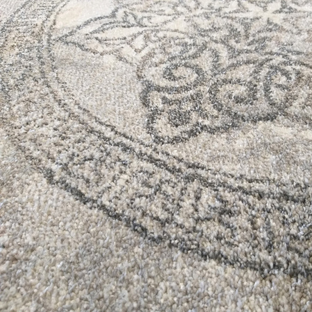 Dywan nowoczesny przecierany Mandala styl Versace VISTA 04 szary 240x330 cm