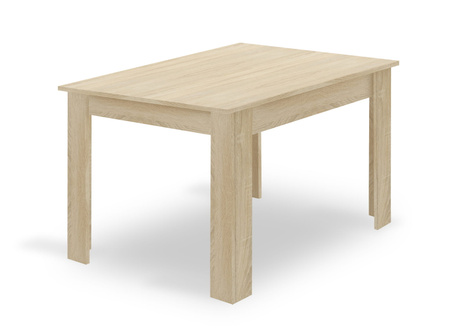 "Zestaw stół NP 120x80 Dąb Sonoma + 4 krzesła LIBRA szare"