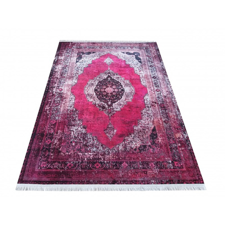 Dywan przecierany VINTAGE 200 różowy 80x300 cm