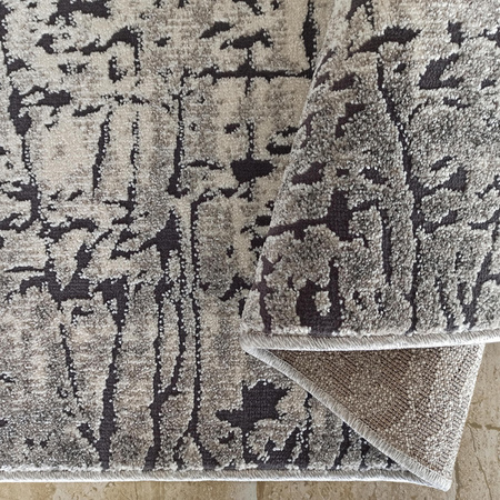 Dywan wycinany abstrakcyjny ENIGMA 09 szary 80x150 cm