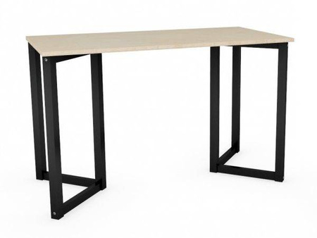 Biurko industrialne drewniany stelaż blat z forniru lub sklejki / 120 lub 138 x 60 cm, wys. 75 cm / B-VV3-PRO