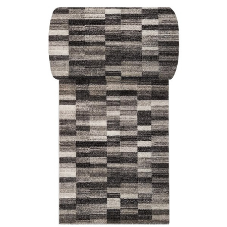 Nowoczesny chodnik na metry Panamero 01 – szary, geometryczny wzór, szer. 150 cm