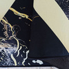 Dywan czarno złoty Marmur nowoczesny BLACK and GOLD 12 - 60x100 cm
