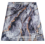 Dywan nowoczesny marmurowy Rama Horeca-New 118 ciemny szary 80x150 cm