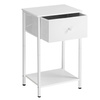 Szafka nocna z szufladą - Biały stolik nocny - Nakastlik - VASAGLE LGS021W14