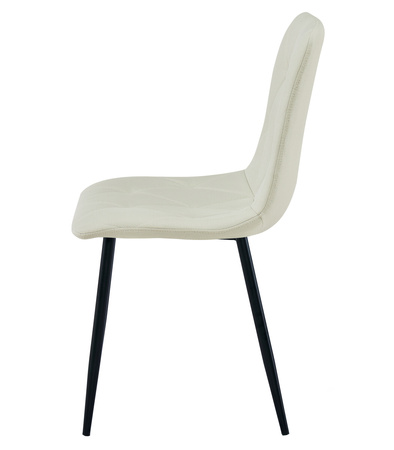 "Krzesło LIBRA - beż materiał / nogi czarne x 1"