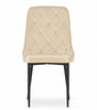 Beżowe krzesło CAPRI - Eleganckie, tapicerowane krzesło do jadalni