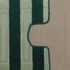 Komplet łazienkowy Montana z wycięciem Said XL Hunter Green Komplet (60 cm x 100 cm i 50 cm x 60 cm)