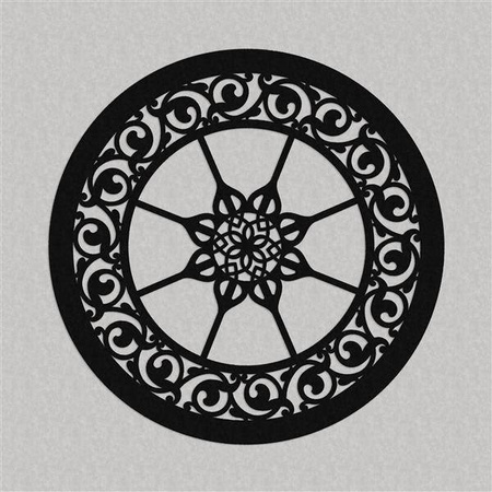 DEKORACYJNY PANEL AŻUROWY, LILIANNE, DEKORACJA ŚCIENNA 3D, ORNAMENT, 60 cm, BIAŁY