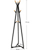 Stojący wieszak na ubrania - Podłogowy wieszak do przedpokoju - SONGMICS RCR15BY