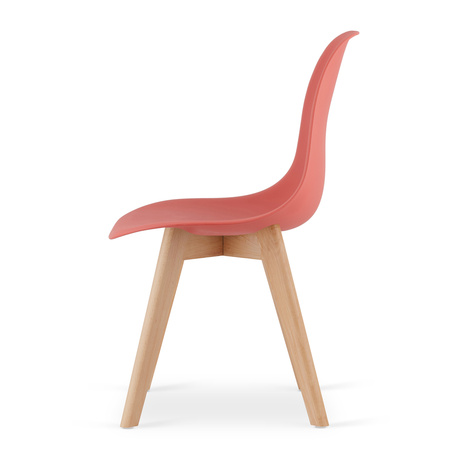 Krzesło KITO cynober / nogi naturalne x 1