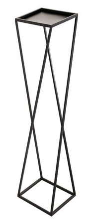 Stojak metalowy industrialny postument TRAWERS / Półka / kwietnik nowoczesny / wys. 83 cm