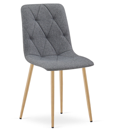 "Krzesło LIBRA - ciemny szary materiał / nogi kolor drewna x 3"