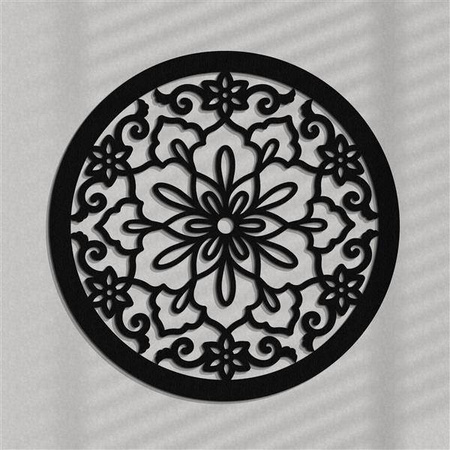 DEKORACYJNY PANEL AŻUROWY, LAUSANNE, DEKORACJA ŚCIENNA 3D, ORNAMENT,60 cm, RÓŻOWY