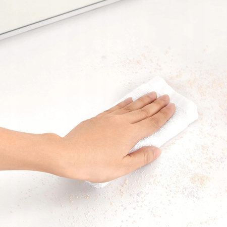 Biała toaletka kosmetyczna z lustrem i oświetleniem - VASAGLE RDT120T10