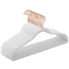 Welurowe wieszaki ubraniowe - Białe wieszaki na ubrania 20szt - SONGMICS CRF026W01