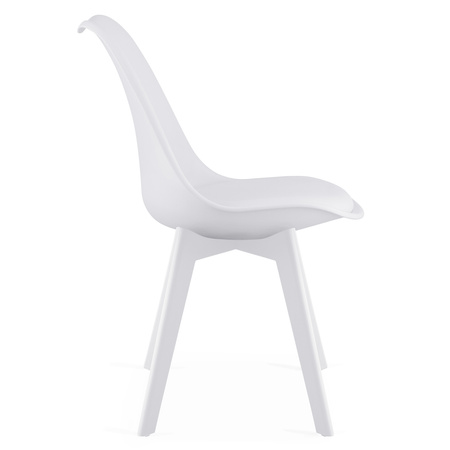 "Krzesło MARK - białe / nogi białe x 1"