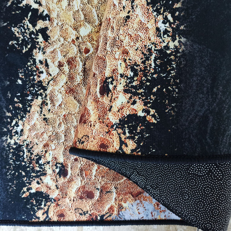 Dywan czarno złoty abstrakcyjny nowoczesny BLACK and GOLD 13 - 80x150 cm