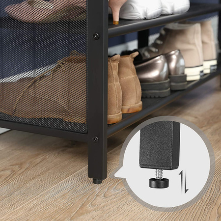 Siedzisko tapicerowane do przedpokoju - Półka na buty z siedziskiem - VASAGLE LBS75X