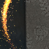 Dywan czarno złoty abstrakcyjny nowoczesny BLACK and GOLD 15 - 60x100 cm