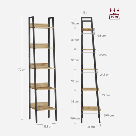 Regał - artisan - LLS109B88