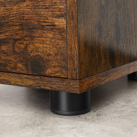 Wąska szafka łazienkowa z szufladami - Brązowy słupek łazienkowy - VASAGLE BBK150X01V1