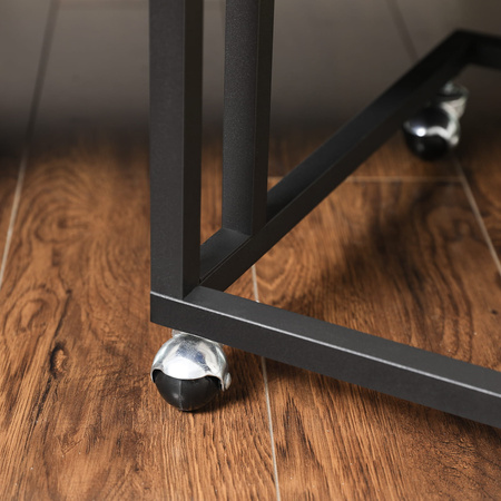 Boczny stolik do kanapy - Mobilny stolik pomocniczy na kółkach (Dąb Sonoma) VASAGLE LNT050B11