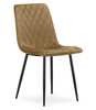 "Krzesło TURIN - brązowy aksamit / nogi czarne x 1"