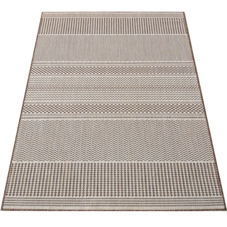 Dywan sznurkowy zewnętrzny na taras i balkon dwustronny ZARA 12 brązowy 200x290 cm