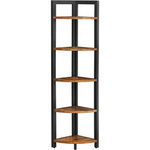 Narożny regał Loft - Narożna półka do salonu - VASAGLE LLS803B01