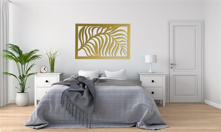 DEKORACYJNY PANEL AŻUROWY, LIŚĆ PALMY, JUNGLE STYLE , DEKORACJA ŚCIENNA 3D, ORNAMENT, CZARNY