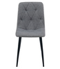 "Krzesło LIBRA - ciemny szary materiał / nogi czarne x 2"