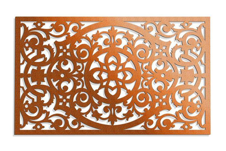 DEKORACYJNY PANEL AŻUROWY FLORELLE, DEKORACJA ŚCIENNA 3D, ORNAMENT, 72x120 cm, BIAŁY